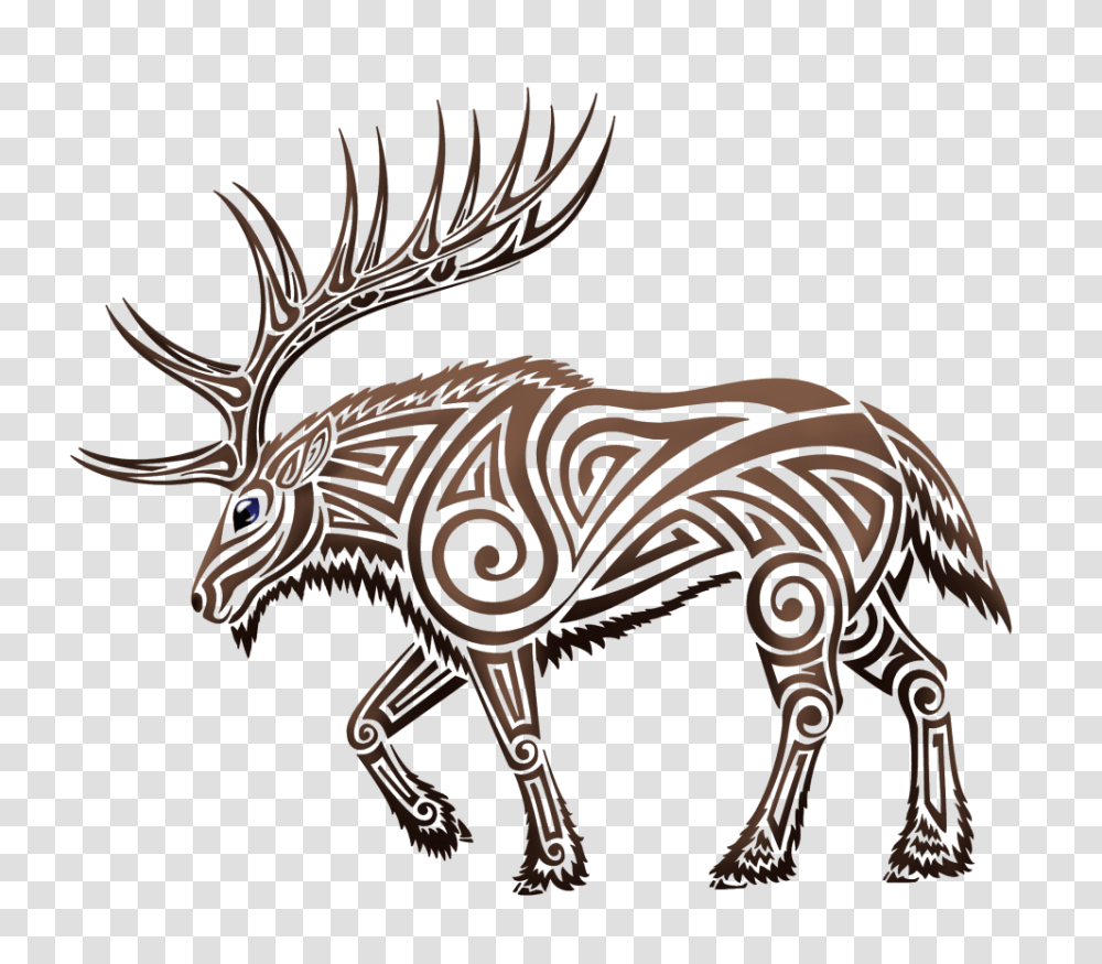 Tribal Elk, Dinosaur, Reptile, Animal, Mammal Transparent Png