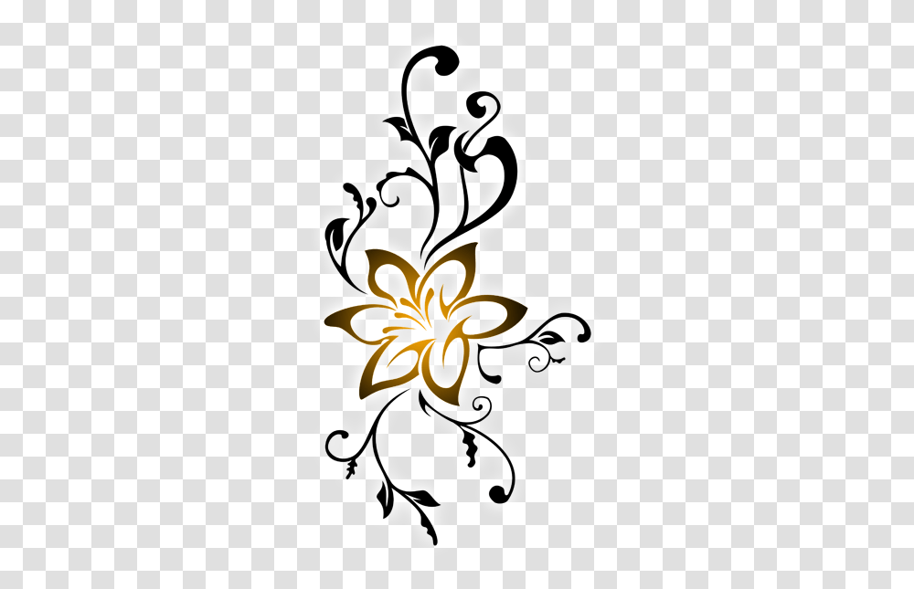Tribal Flower Tattoo, Floral Design, Pattern Transparent Png
