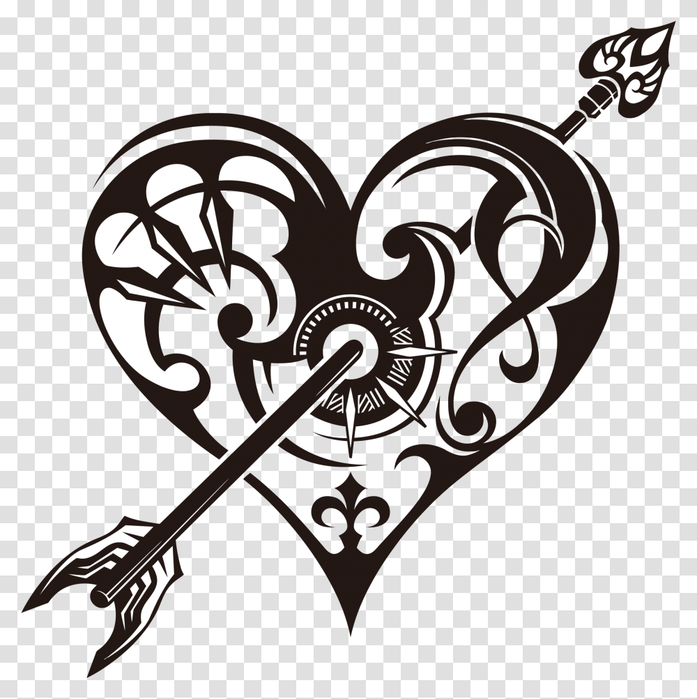 Tribal Heart Cliparts, Clock, Analog Clock, Alarm Clock Transparent Png