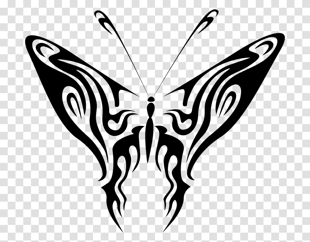 Tribal Line Art 23 Buy Clip Art Blue Butterfly, Gray, World Of Warcraft Transparent Png