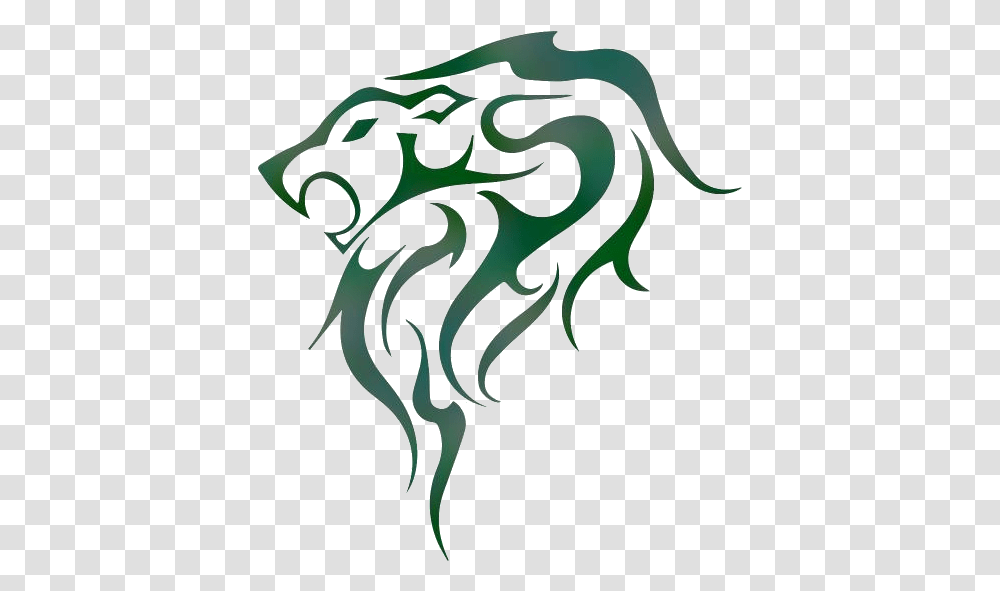 Tribal Lion Tattoo Images Simple Tattoo Of Panther, Emblem, Logo, Trademark Transparent Png