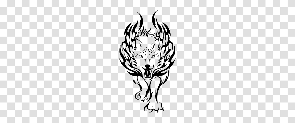 Tribal Lion Tattoo, Stencil, Emblem Transparent Png