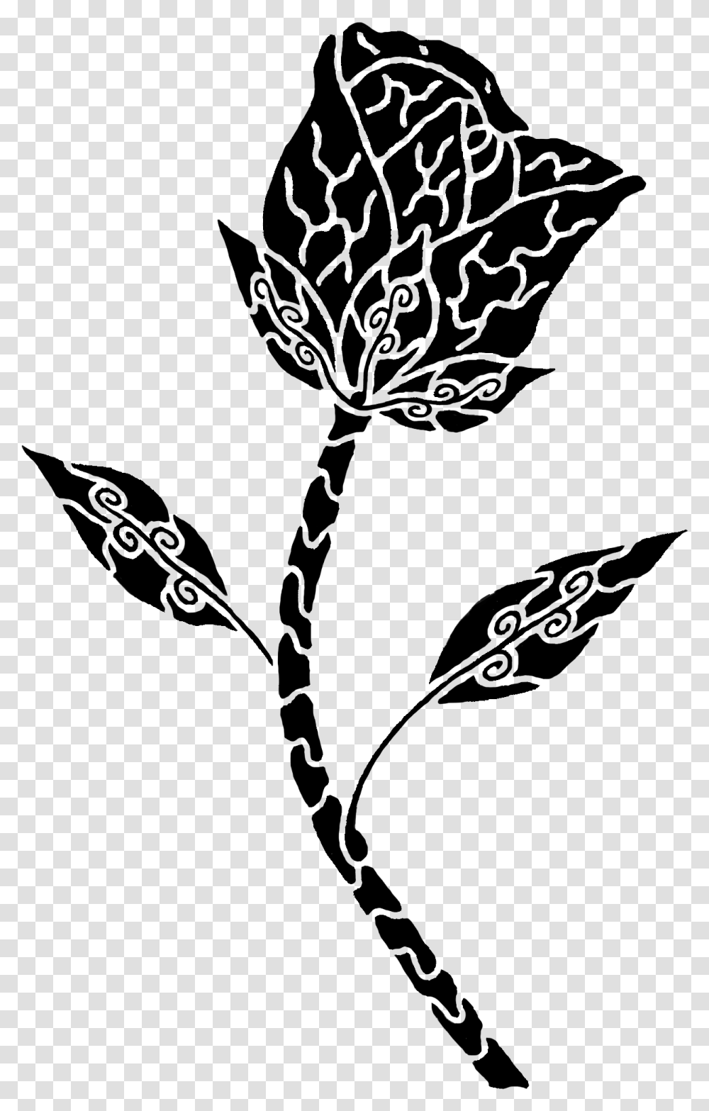 Tribal Rose Tattoo Rose Tattoo Designs, Arrow, Flower, Plant Transparent Png