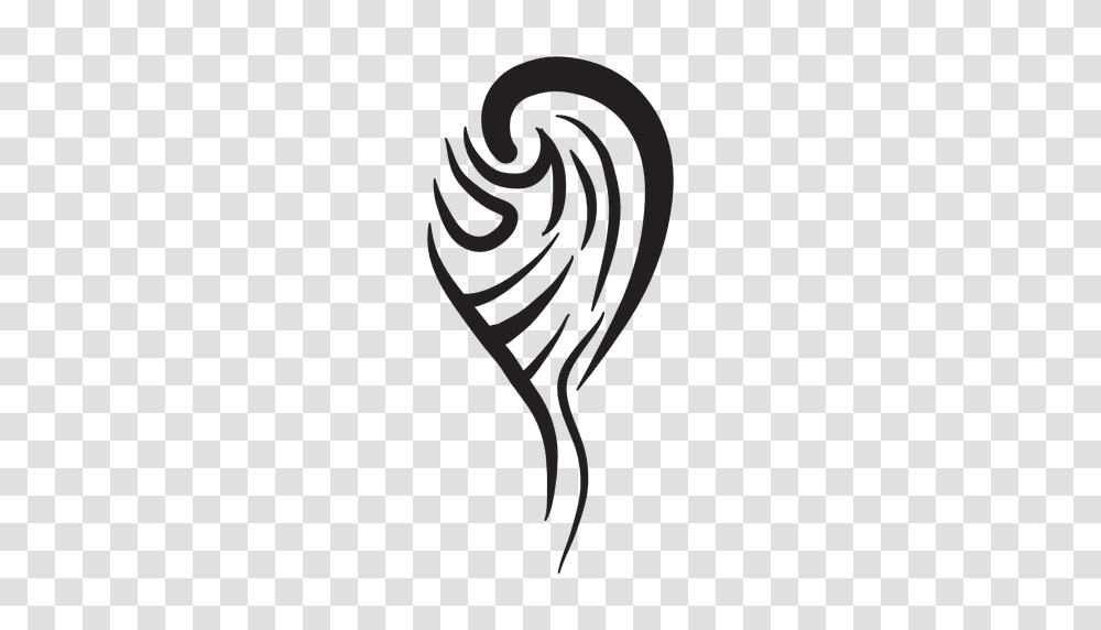 Tribal Single Wing Pinstripe, Insect, Invertebrate, Animal, Spiral Transparent Png