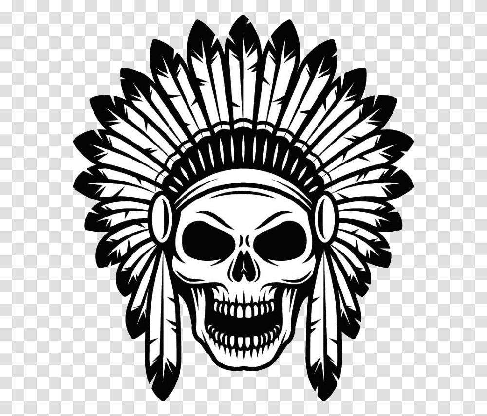 Tribal Skull Native American Skull, Face, Emblem, Sunglasses Transparent Png