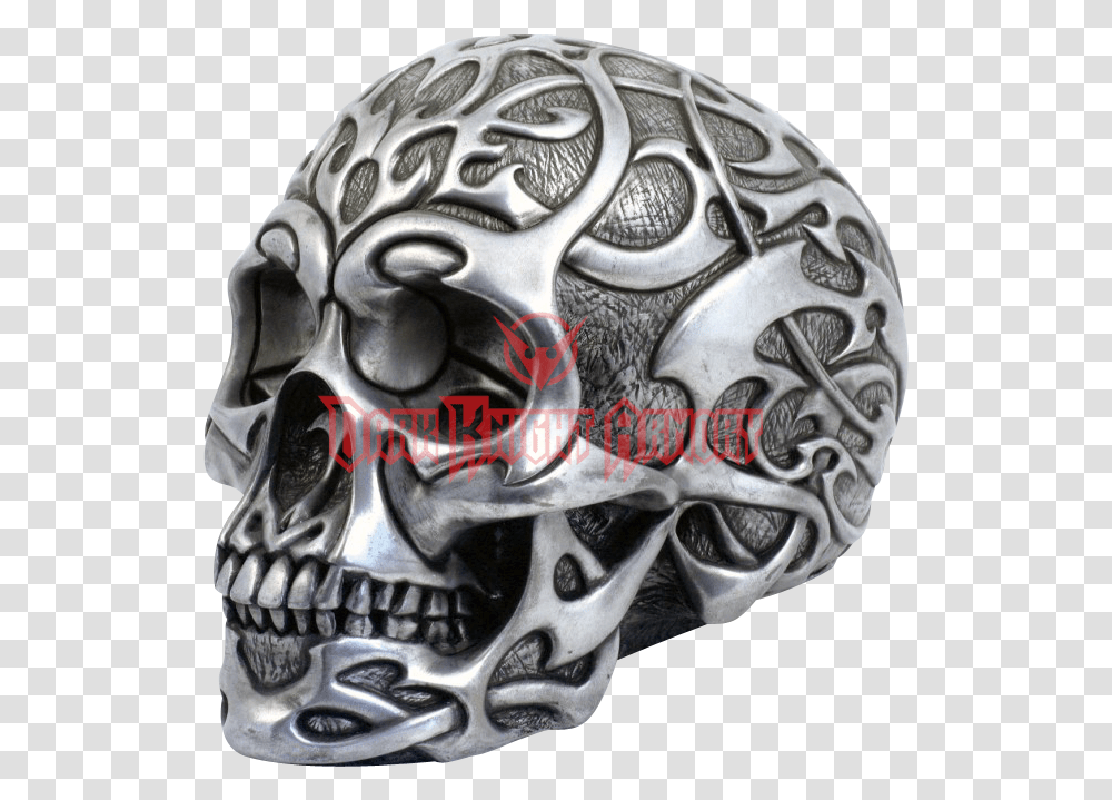 Tribal Skull, Silver, Helmet, Apparel Transparent Png