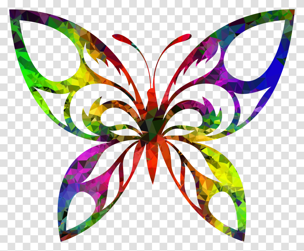 Tribal Sun Drawing Butterfly And Flower Silhouette, Floral Design, Pattern Transparent Png
