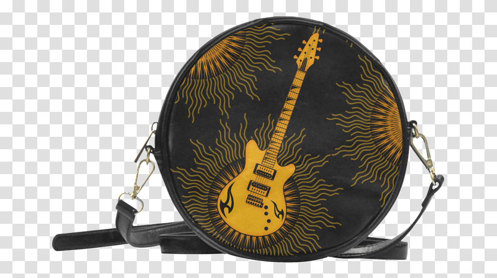 Tribal Sun Guitar By Artformdesigns Round Sling Bag, Leisure Activities, Musical Instrument, Banjo, Sunglasses Transparent Png