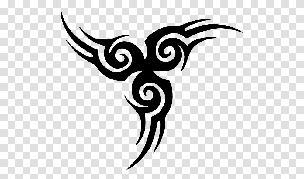 Tribal Tattoo Clip Art Free Vector, Stencil, Floral Design, Pattern Transparent Png