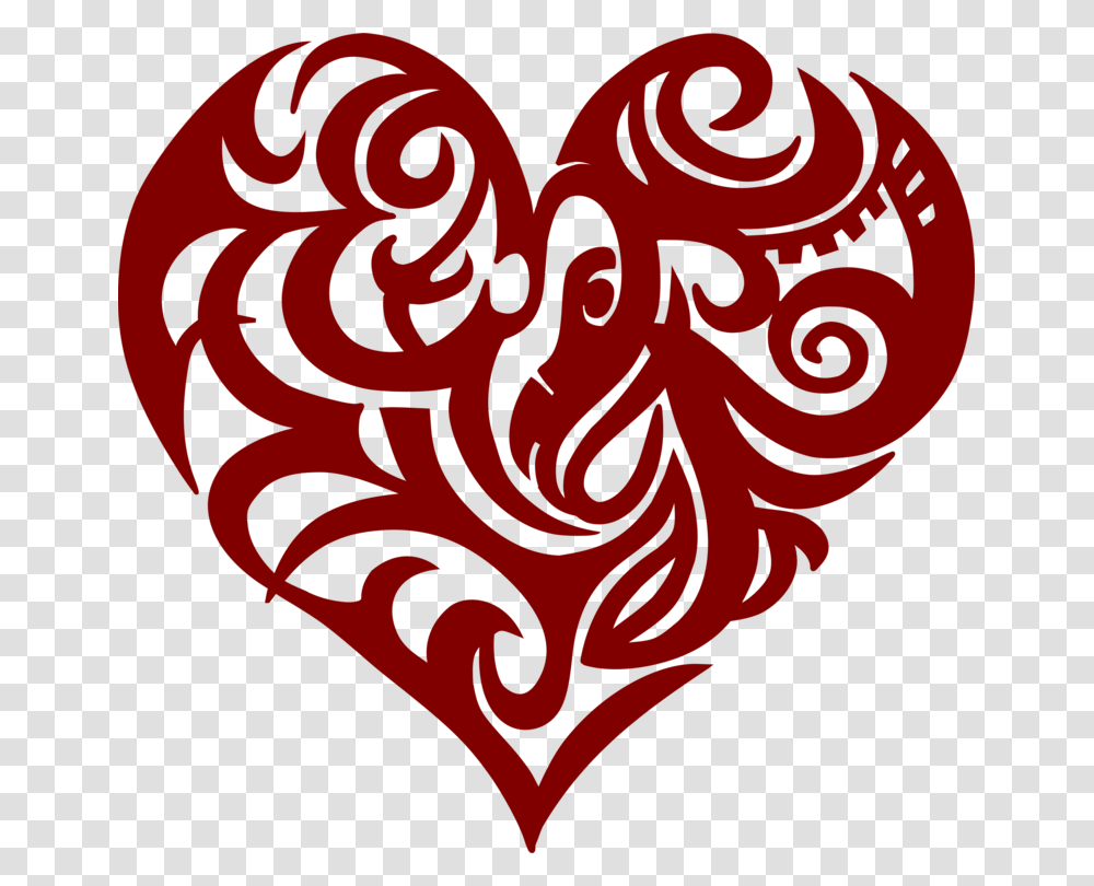 Tribal Tattoo Designs, Heart, Pattern Transparent Png