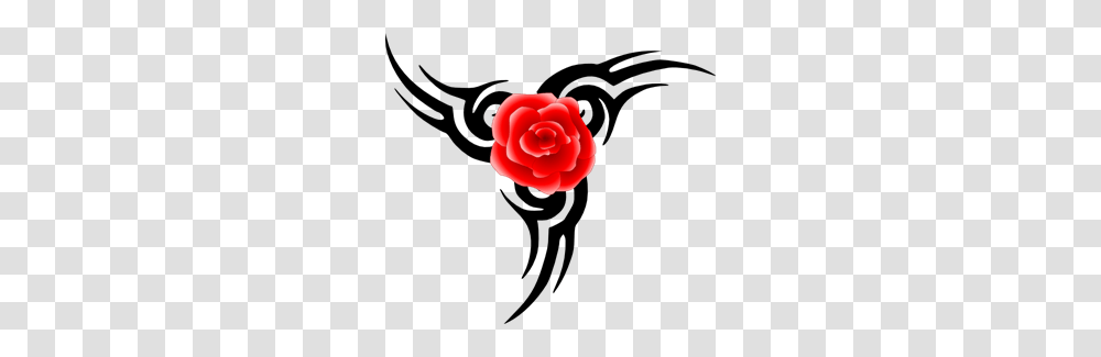 Tribal Tattoo With Rose Clip Art For Web, Plant, Flower, Blossom, Dahlia Transparent Png