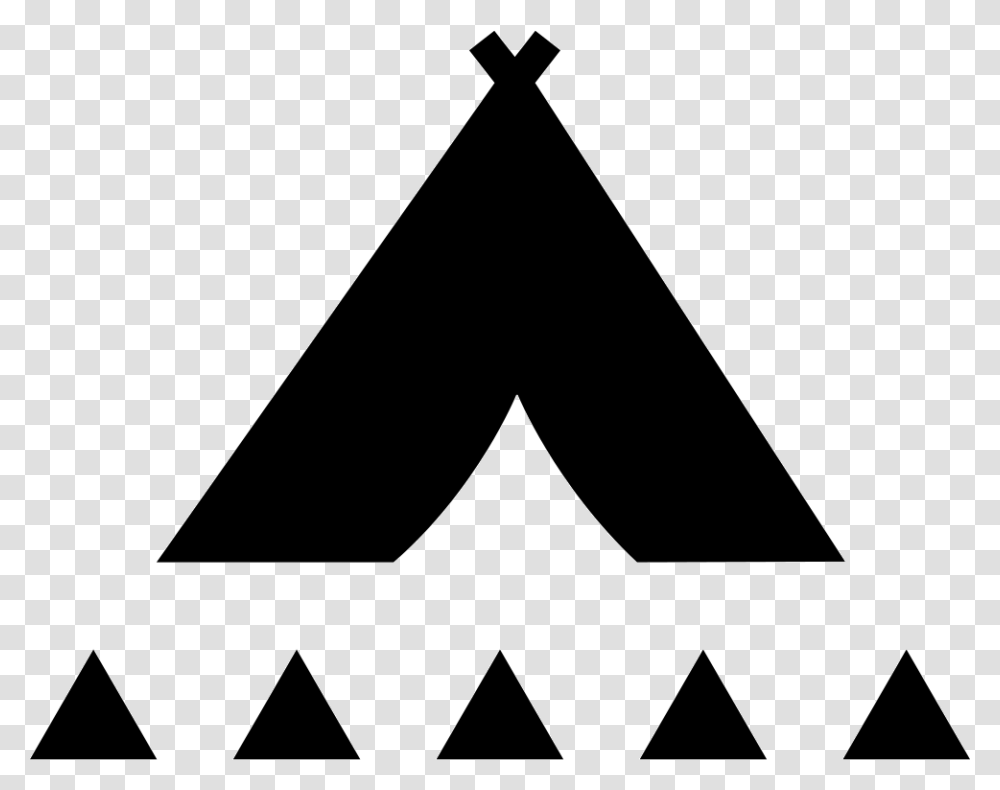 Tribal Tent With Small Triangles Triangulo Tribal, Stencil, Star Symbol, Silhouette Transparent Png