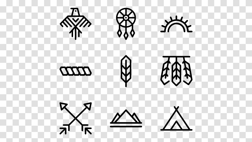 Tribal Vector Native American Symbols, Gray, World Of Warcraft Transparent Png