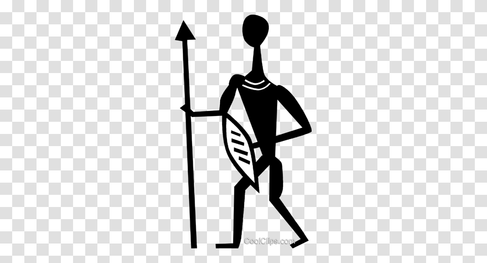 Tribal Warrior Royalty Free Vector Clip Art Illustration, Knight, Armor, Shield Transparent Png
