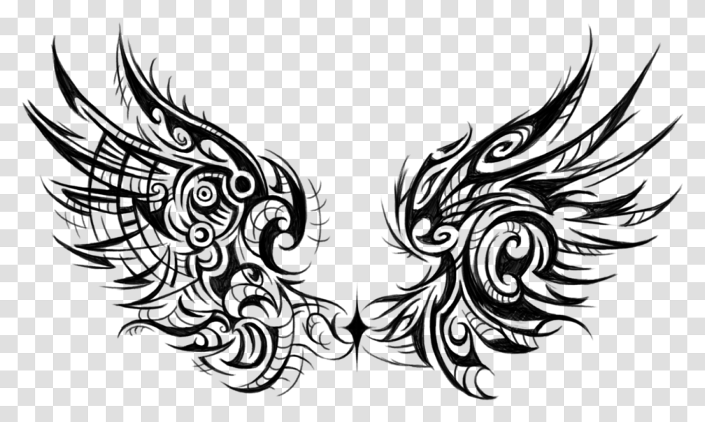 Tribal Wings, Gray, World Of Warcraft Transparent Png