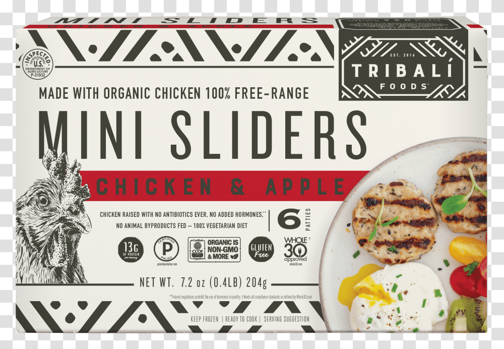 Tribali Pork And Sage Sliders, Advertisement, Poster, Burger, Food Transparent Png