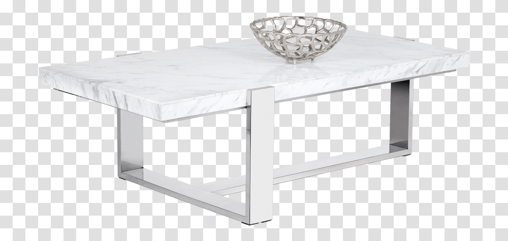 Tribecca Coffee Table Rectangular White Marble Coffee Table, Furniture, Tabletop Transparent Png