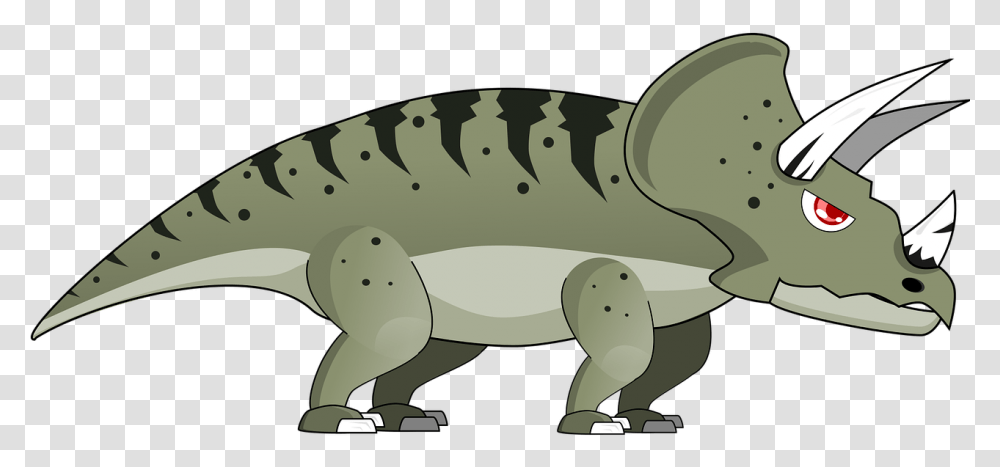 Triceratops Cartoon, Animal, Amphibian, Wildlife, Reptile Transparent Png