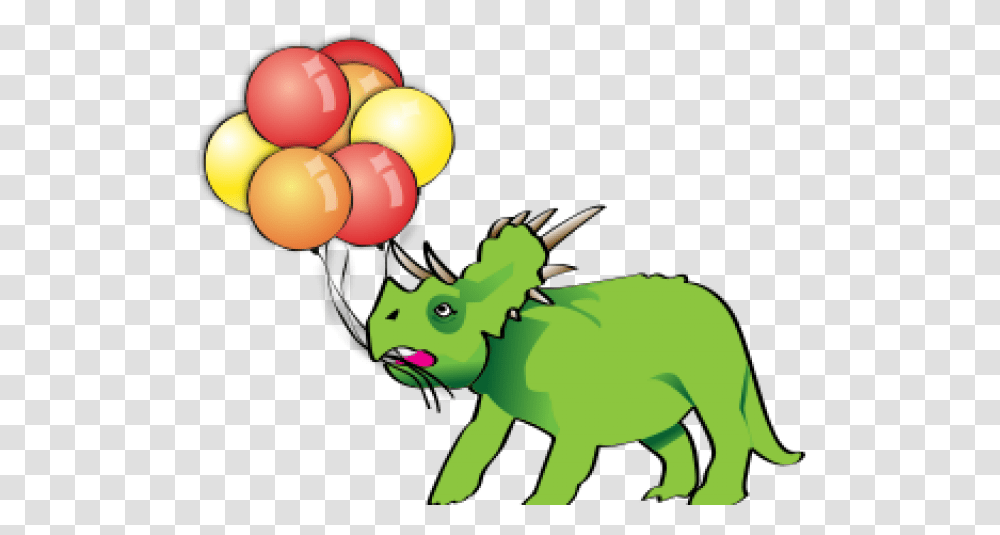 Triceratops Clipart Happy Triceratops Happy Birthday Balloon, Reptile, Animal, Graphics Transparent Png