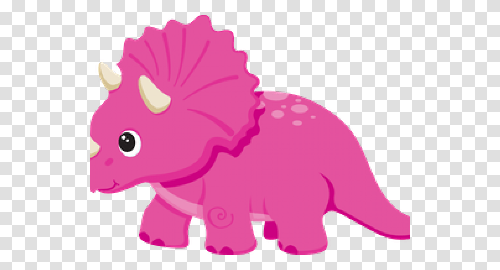 Triceratops Clipart Pink Cute Pink Dinosaur Clipart, Mammal, Animal, Wildlife, Aardvark Transparent Png