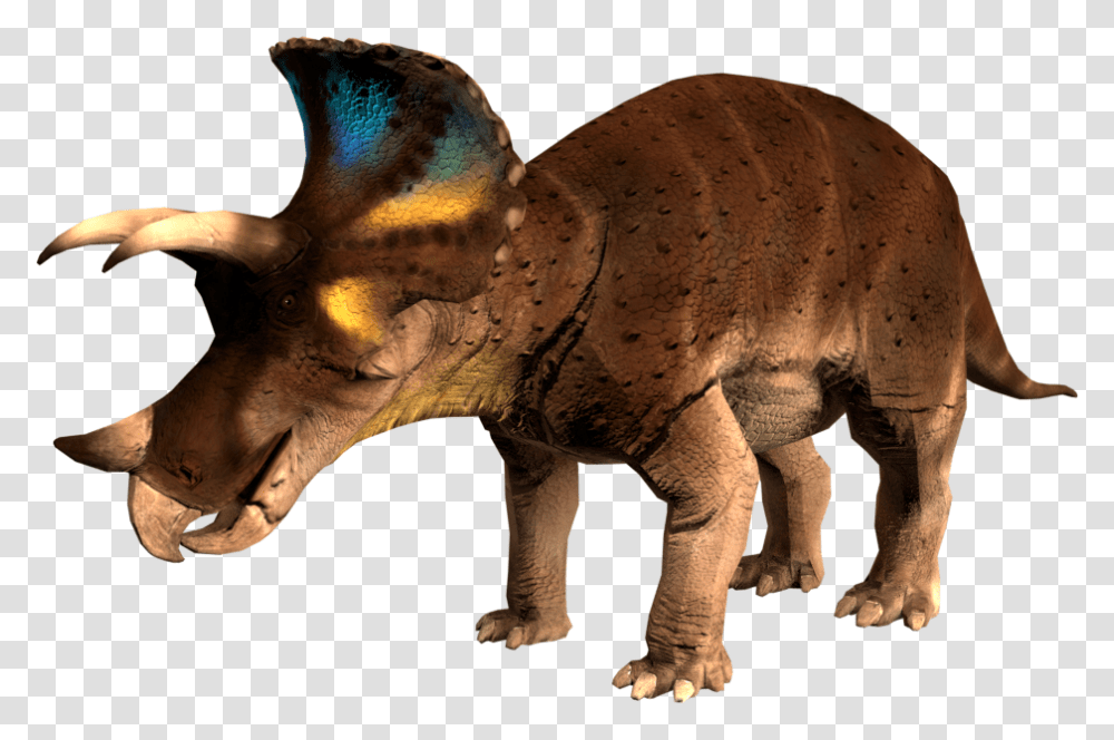 Triceratopsicon Animal Figure, Dinosaur, Reptile, Statue, Sculpture Transparent Png