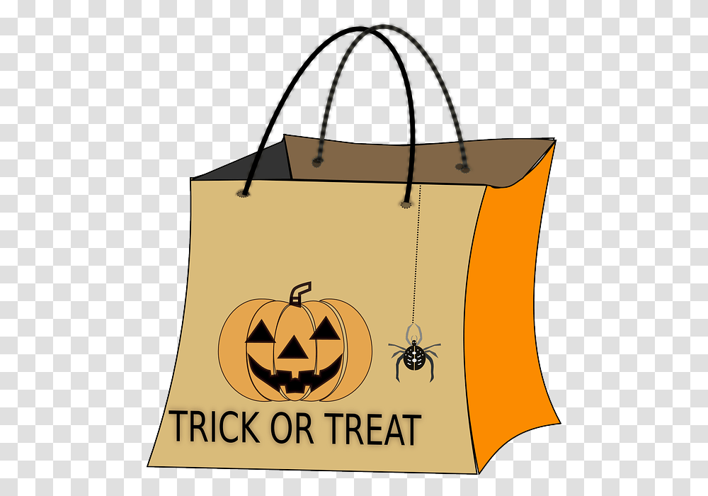 Trick Or Treat, Bag, Tote Bag, Shopping Bag, Handbag Transparent Png