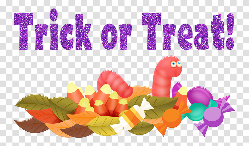 Trick Or Treat Candy Gummy Worm Spooky Holiday, Bird, Animal Transparent Png