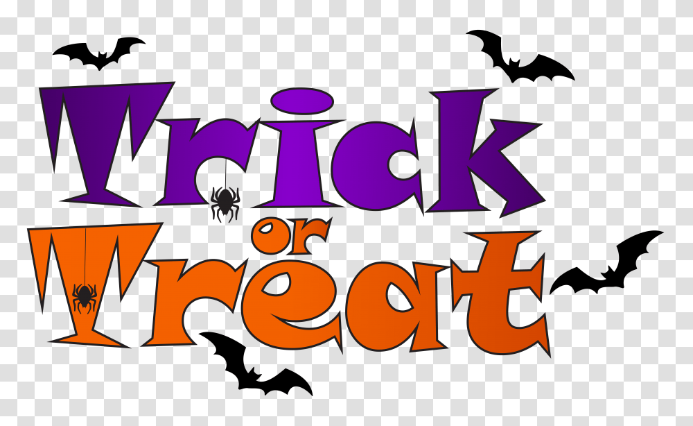 Trick Or Treat Clip, Alphabet, Word, Number Transparent Png