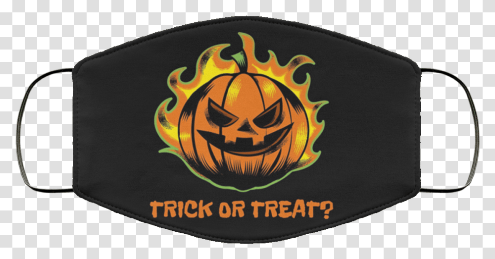 Trick Or Treat Halloween Pumpkin Face Mask Halloween Design For T Shirt, Symbol, Logo, Trademark, Buckle Transparent Png