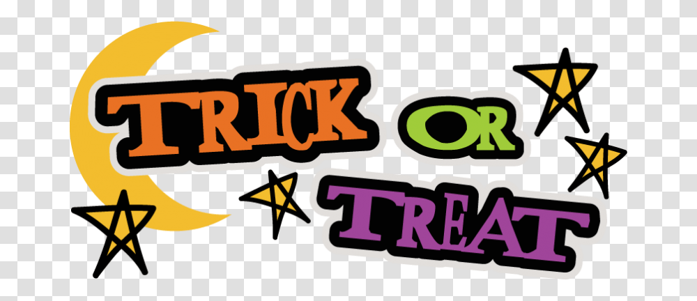 Trick Or Treat Scrapbook Title Halloween Scrapbook Titles, Pac Man, Poster, Advertisement Transparent Png
