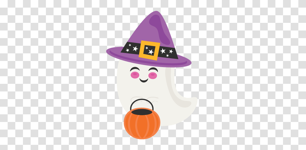 Trick Or Treating Ghost Scrapbook Cute Clipart, Apparel, Performer, Hat Transparent Png