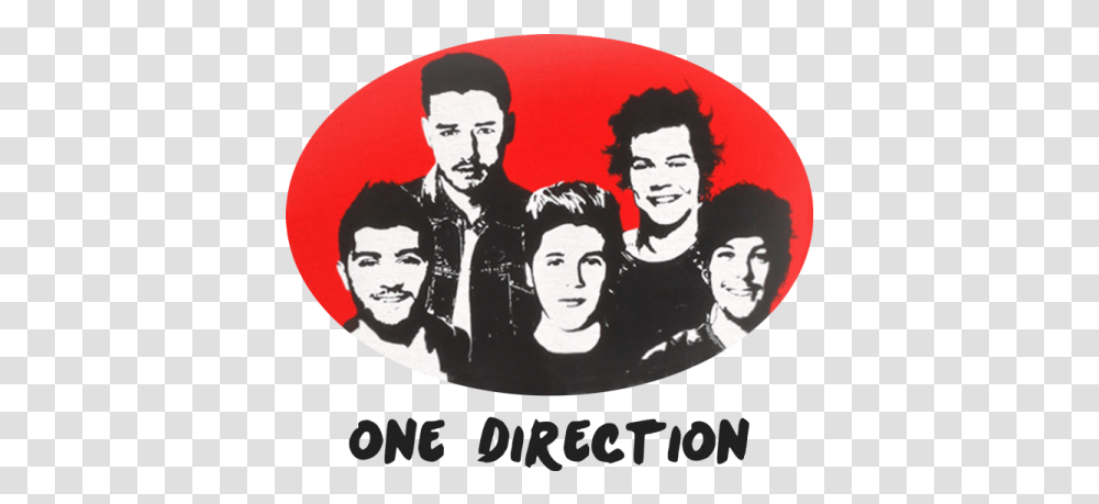 Tricouri Si Bluze Cu One Direction Stencil Logo One Direction, Face, Person, Label, Text Transparent Png