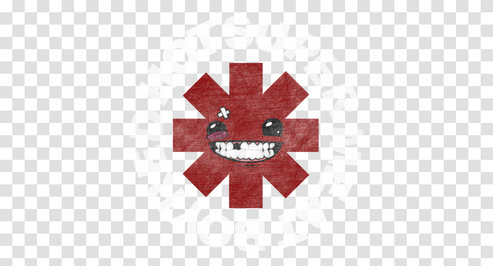 Tricouri Si Bluze Cu Red Hot Super Meat Boy Red Hot Chili Peppers Band Background, Logo, Symbol, Trademark, Text Transparent Png