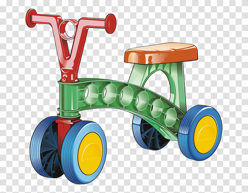 Tricycle Vehicle Transport Toy Child Drawing Push Amp Pull Toy, Lawn Mower, Tool, Wheel, Machine Transparent Png