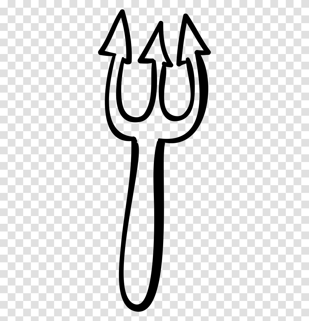 Trident Clipart Svg Icon, Cutlery, Fork, Spoon, Scissors Transparent Png