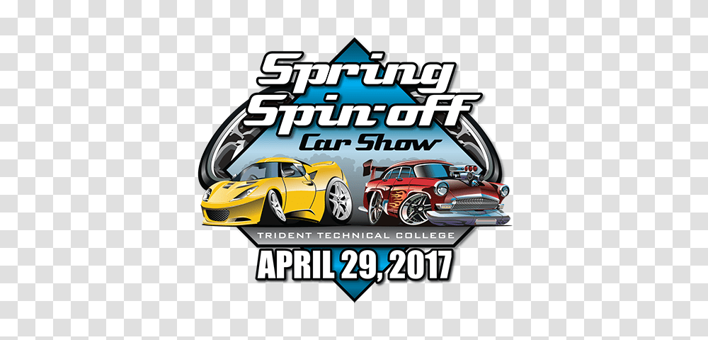 Trident Techs Spring Spin Off Car Show, Flyer, Advertisement, Vehicle, Transportation Transparent Png
