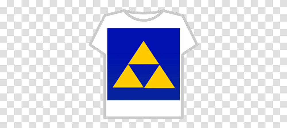 Triforce Dark Blue Background Roblox Roblox Adidas Shirt Free, Triangle, Clothing, Apparel, T-Shirt Transparent Png