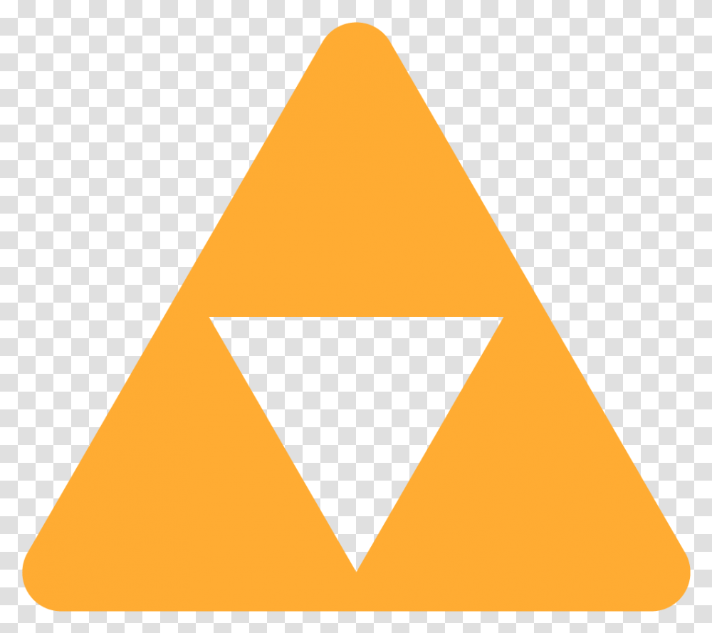 Triforce Discord Emoji Orange Mitsubishi Logo, Triangle Transparent Png