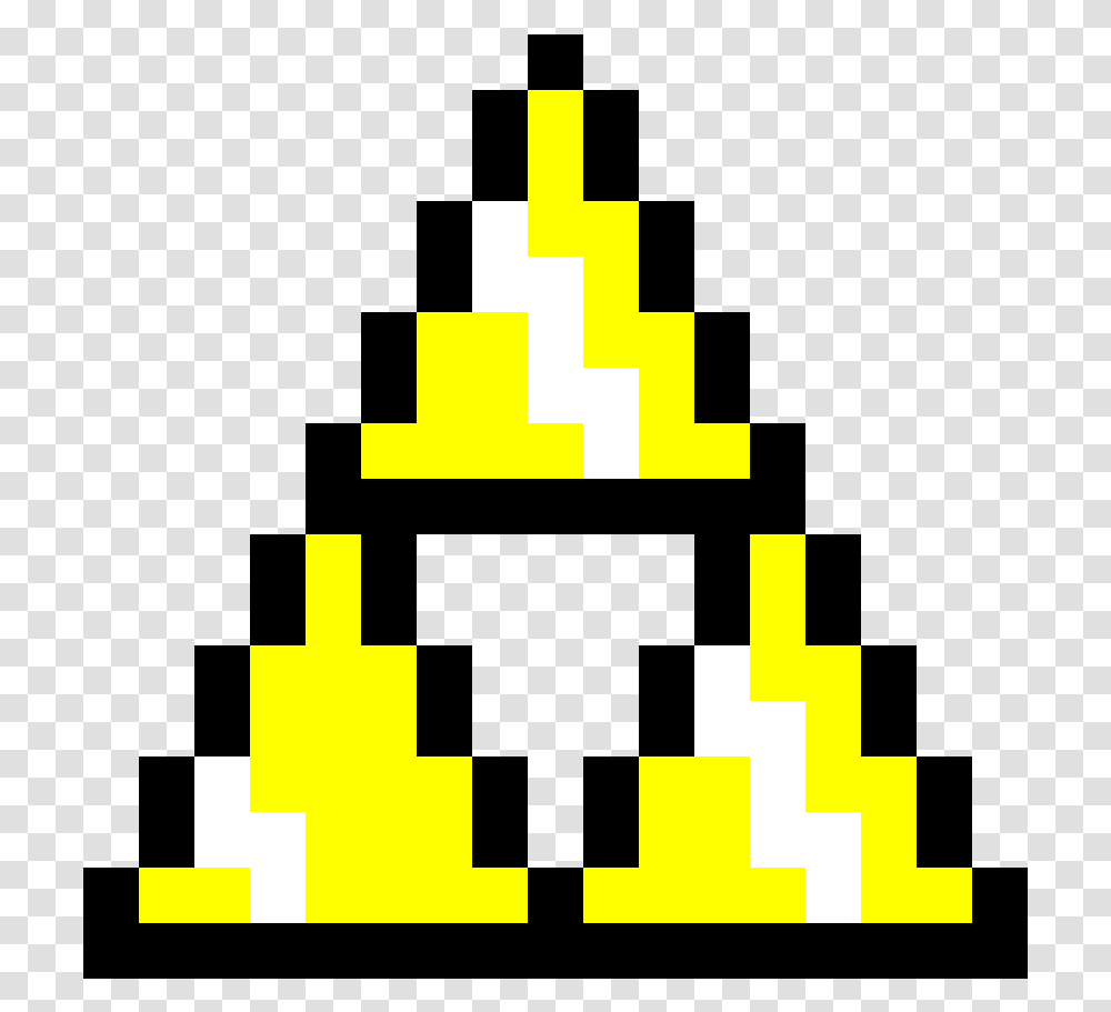 Triforce Pixel Clipart Pixel Art Triforce, First Aid, Pac Man, Light Transparent Png