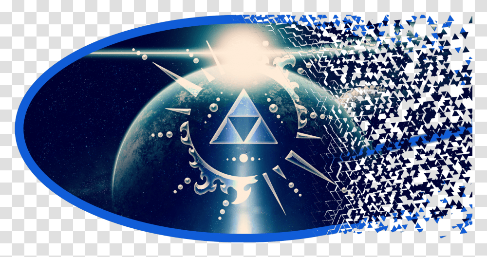 Triforce Zelda Blueandblack Fun Graphic Design, Symbol, Clock Tower, Architecture, Building Transparent Png