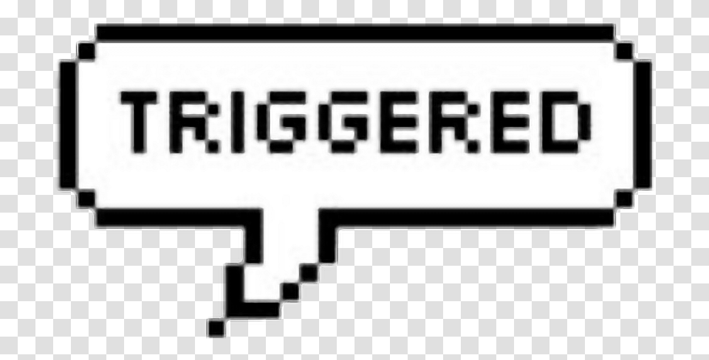 Triggered Aesthetic, Word, Minecraft Transparent Png