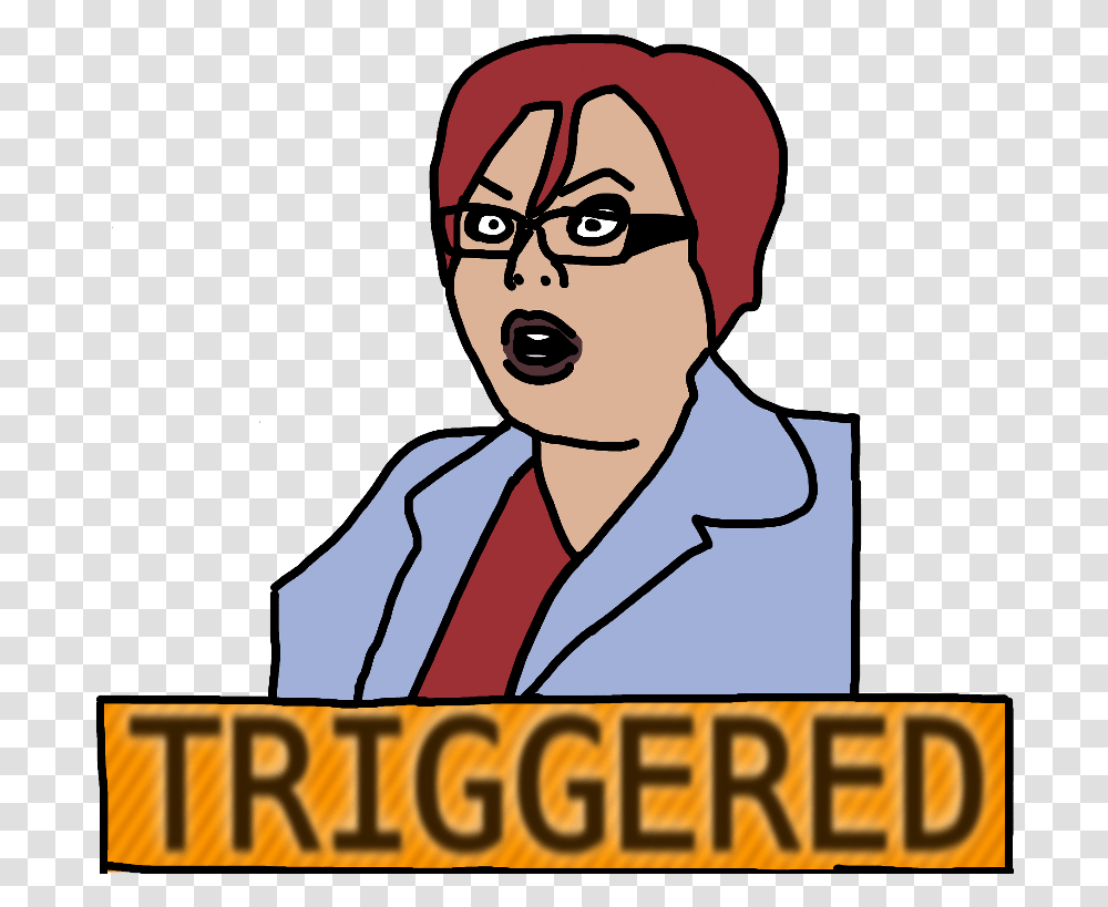 Triggered Meme Download Free Clipart With A Social Justice Warrior, Person, Poster, Advertisement Transparent Png