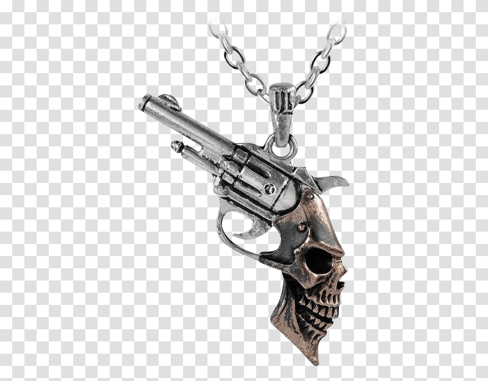 Triggerhead Necklace Pendentif Pistolet, Gun, Weapon, Weaponry, Handgun Transparent Png