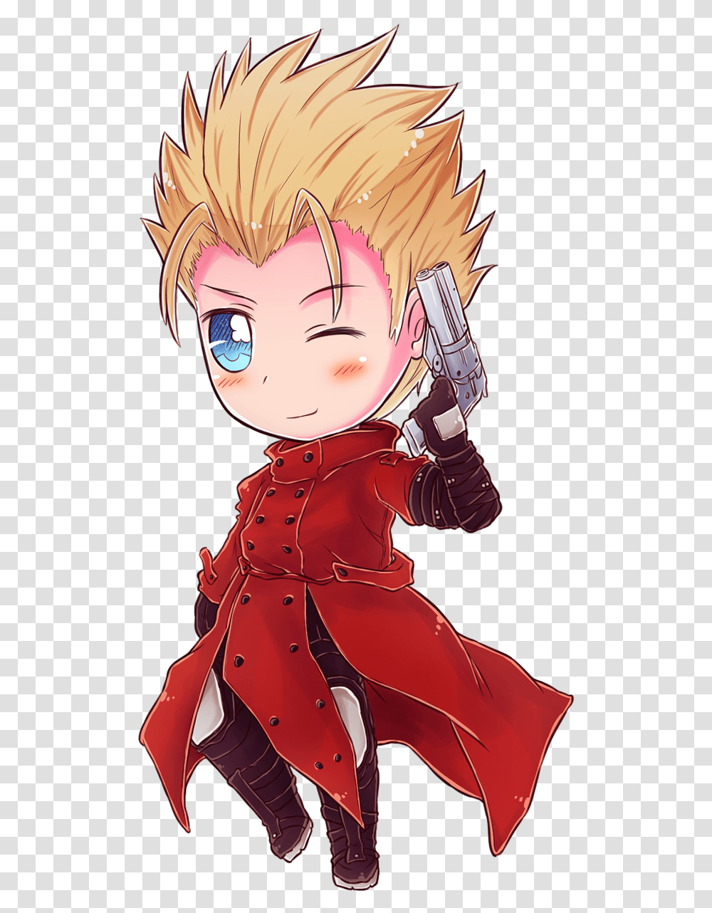 Trigun Chibi, Apparel, Book, Coat Transparent Png