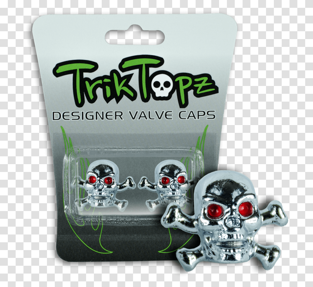 Trik Topz Skull Amp Bones Valve Caps, Robot Transparent Png