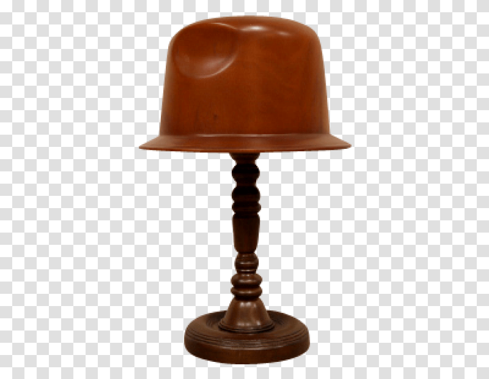 Trilby Hat Block Lamp, Bronze, Lampshade, Tabletop, Furniture Transparent Png