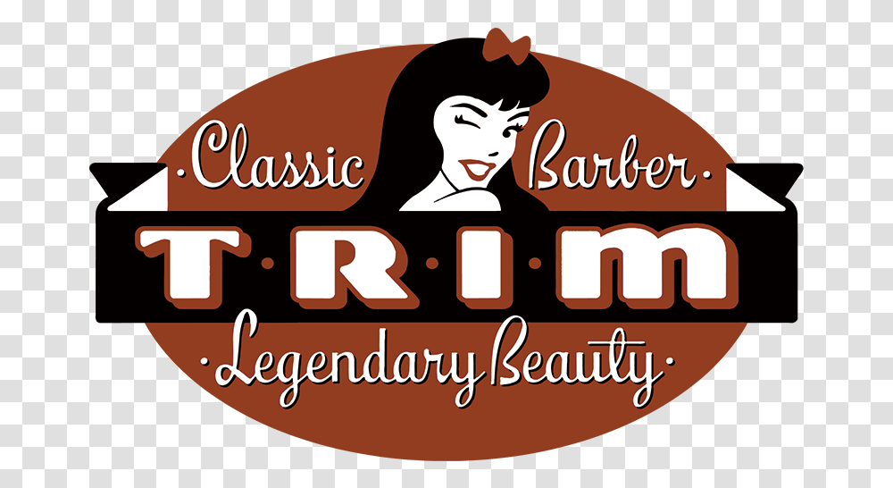Trim Classic Barber & Legendary Beauty Hair Design, Label, Text, Word, Food Transparent Png