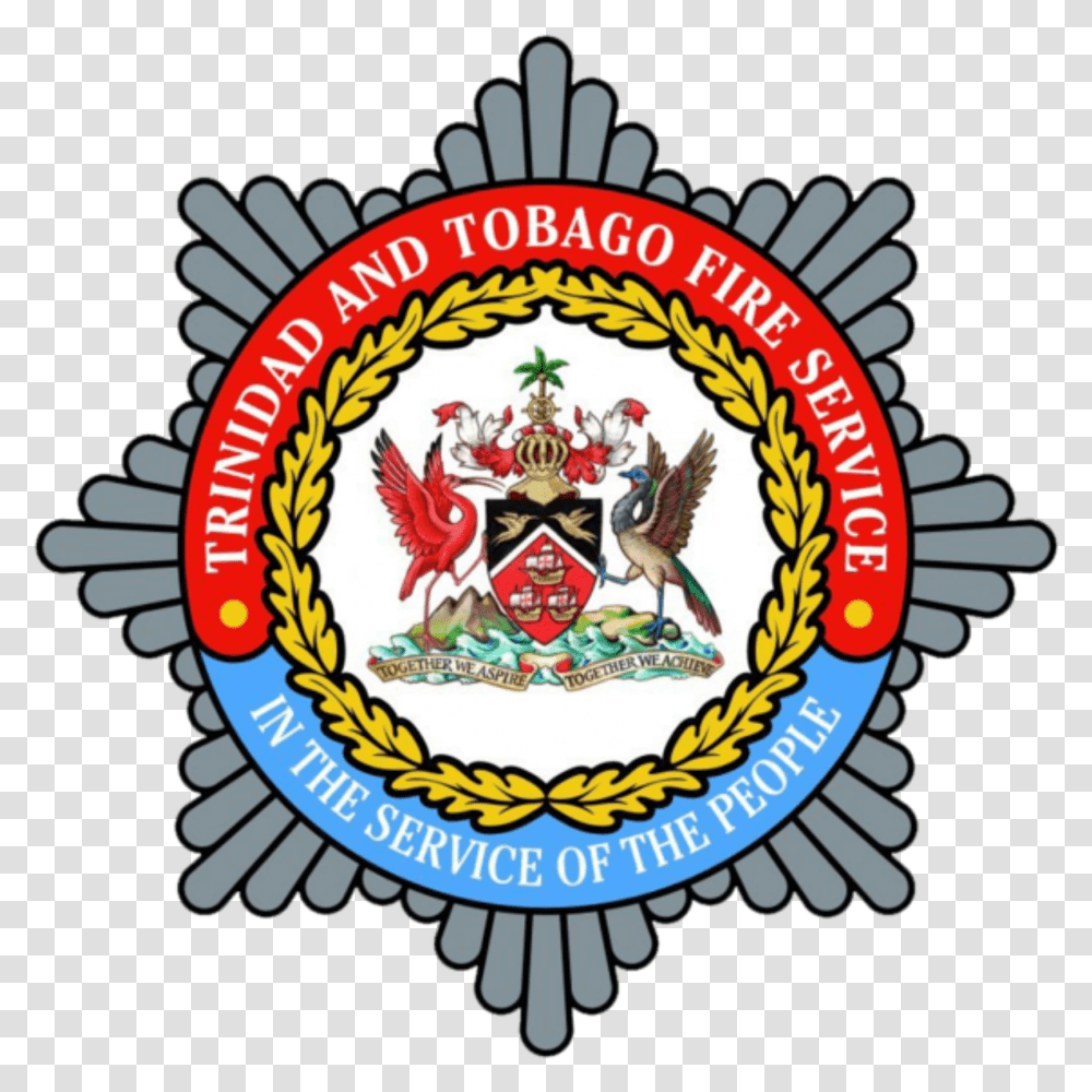 Trinidad And Tobago Fire Service Logo Arms Of Trinidad And Tobago, Symbol, Emblem, Trademark, Badge Transparent Png