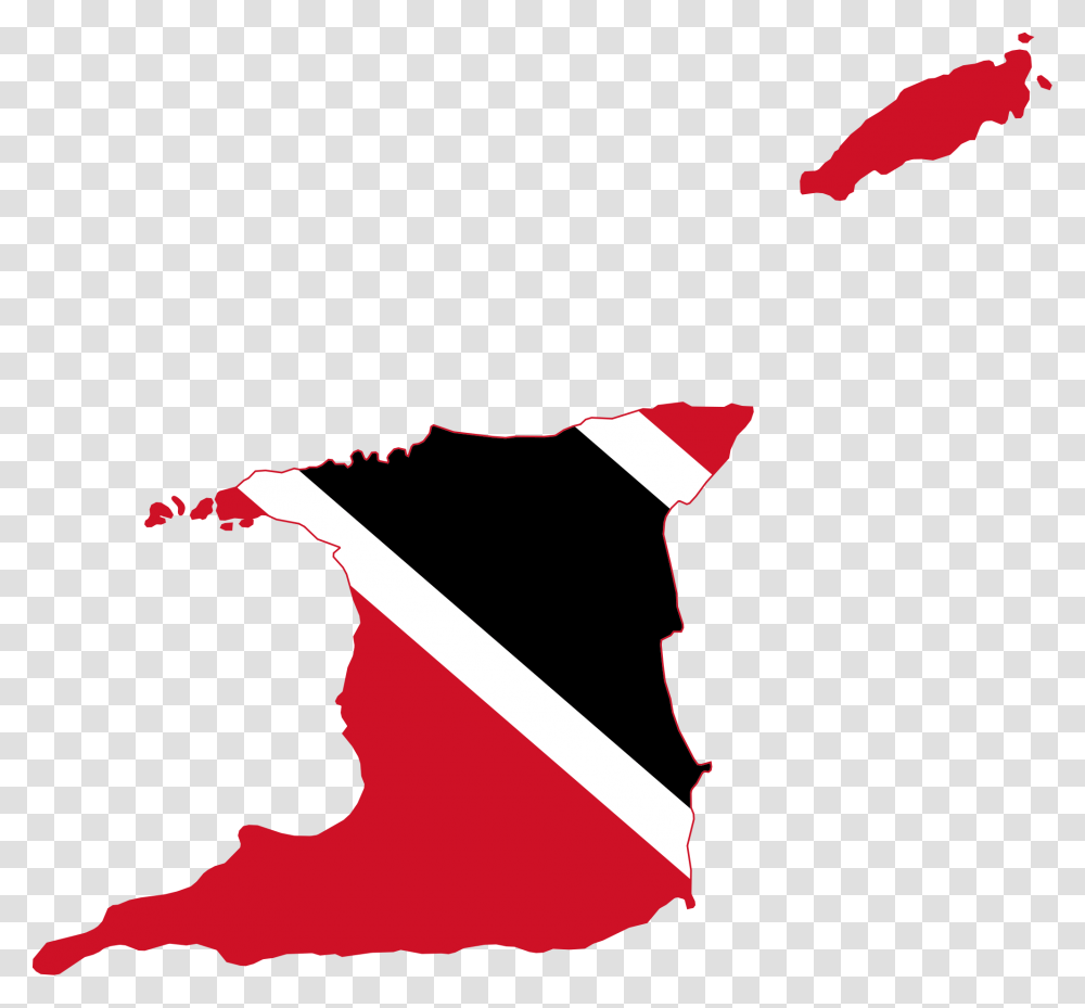 Trinidad And Tobago Flag Map, Hat, Person Transparent Png