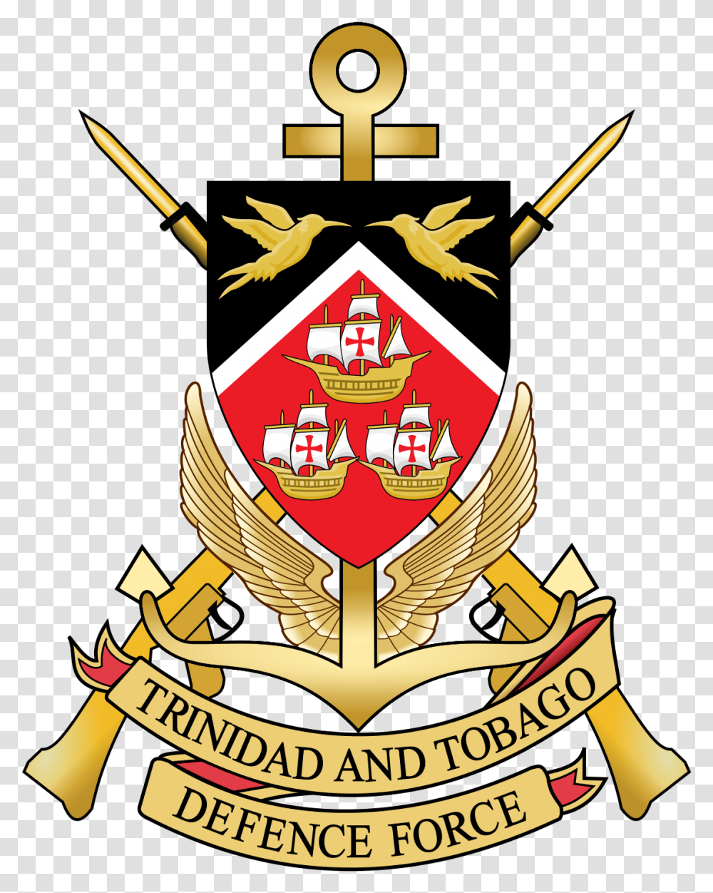 Trinidad And Tobago Force Trinidad And Tobago Symbol, Logo, Trademark, Emblem, Badge Transparent Png